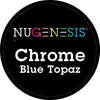 Chrome Blue Topaz NuGenesis Nails