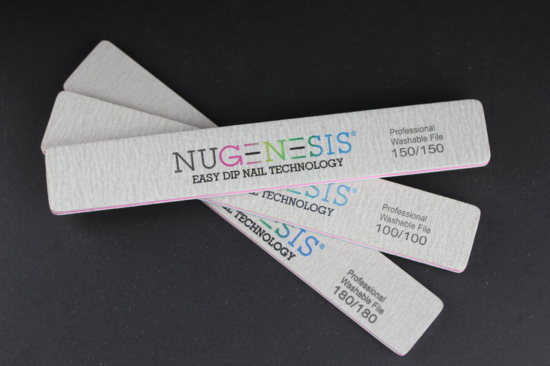 Wide Nail File combo (100/100, 150/150, & 180/180 grit) NuGenesis Nails